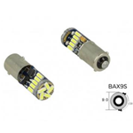 lampade a led CAN BUS NO ERROR 12 volt BAX9S / H6 , H21W piedi storti, 15 led alta luminosità 6000k
