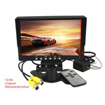 Monitor professionale 12/24 volt  7'' con connettori a vite