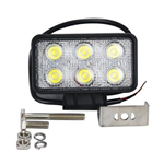 FARO DA LAVORO RETTANGOLARE ALTA LUMINOSITA', (2000 lumen) 12/24 VOLT 6 LED DA 3 WATT