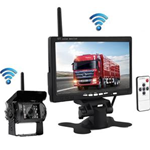 Kit professionale 12/24 volt  Wireless monitor 7'' con doppia antenna ,telecamera infrarossi nera