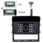 Telecamera professionale IP67 IOS/ANDROID 12 volt con infrarossi nera Wirelles