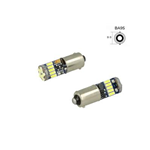 lampade led CAN BUS NO ERROR 12 volt BA9S / T4W piedi dritti, 15 led alta luminosità 6000k