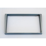 Mascherina doppio din Opel colore silver shiny