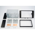 kit con fascia metallica doppio din+ mascherina doppio iso Audi A3 dal 2003