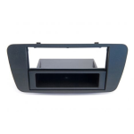 MASCHERINA NERO METALLIZZATO IBIZA 2008 DOPPIO DIN CASSETTINO VERNICIATO