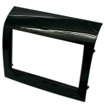 Mascherina doppio din Fiat Ducato 2011, Peugeot Boxer 2014 colore nero lucido per modelli usciti con autoradio originale