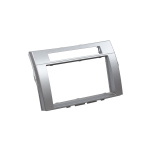 Mascherina doppio din Toyota Corolla Verso 2005> - colore silver