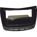 Mascherina doppio din Lancia Delta 2014 > nero lucido per auto senza navigatore originale,Con navigatore occorre acquistare i 4 pulsanti servizi in concessionaria