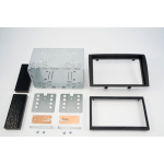 kit con fascia metallica doppio iso+ mascherina doppio iso Ducato,Boxer,Jumper dal 2006 al 2011