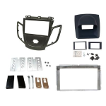 Kit doppio iso Ford Fiesta 2008 colore grigio metallizzato con cupola blu