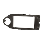 Mascherina doppio din Toyota Yaris 2017> senza cassetto colore nero