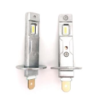 KIT LED 12/24 VOLT H1 PLUG AND PLAY SHORT TYPE - NON NECESSITA DI ADATTATORI - STESSE DIMENSIONI LAMPADA ORIGINALE - 6000 LUMEN PER LAMPADA