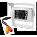 TELECAMERA PER CAMPER BIANCA CON INFRAROSSO 12/24 volt