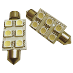 COPPIA LED 12 VOLT SILURO 41MM 6 SMD