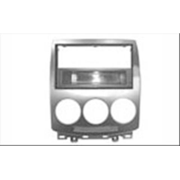 Mascherina din/doppio din Mazda 5 2006> colore silver con cassettino