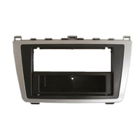 Mascherina doppio din Mazda 6 2008> - colore Silver con cassettino