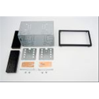 Kit fascia per fissaggio radio doppio din - h 103 con cornice e ganci