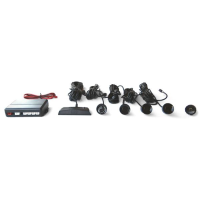 KIT PARKING SENSOR POSTERIORE CON DISPLAY, 4 MICRO SENSORI 18mm VERNICIABILI,INSTALLAZIONE DA ESTERNO