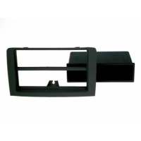 Mascherina doppio iso Fiat Idea con cassettino- colore nero