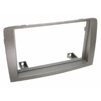 Mascherina doppio iso Fiat Idea , Lancia Musa 2005> - colore silver