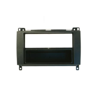 Mascherina doppio iso Mercedes A (W169), B 2005>, Vito, Viano, Sprinter 2006> ,VW Crafter 06> con cassettino