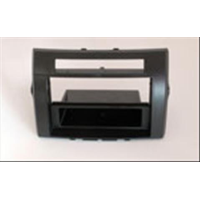 Mascherina doppio din Toyota Corolla Verso 2005> - colore nero con cassettino