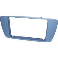 Mascherina doppio  din Seat Ibiza 2008> - colore grigio azzurro