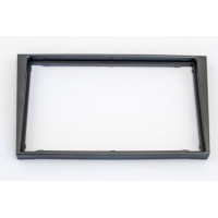 Mascherina doppio din Opel colore silver mat