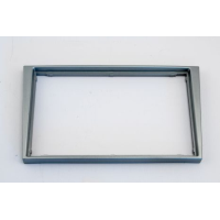 Mascherina doppio din Opel colore silver shiny