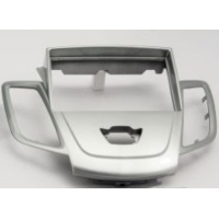 Mascherina doppio iso Ford Fiesta 2008 colore grigio(senza cupola)