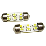 COPPIA LED 12 VOLT SILURO 31MM 6 SMD