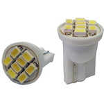 Led 12 volt T10 8 smd bianchi