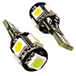 Led 12 volt T10 5 smd bianchi NO ERROR