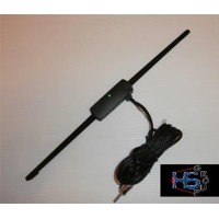 Antenna elettronica a baffo am/fm amplificata con biadesivo