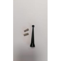 Stelo di ricambio universale alluminio nero 11,5 cm