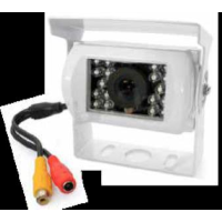 TELECAMERA PER CAMPER BIANCA CON INFRAROSSO 12/24 volt