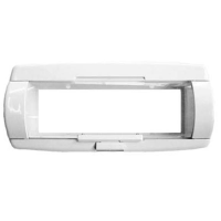 Supporto autoradio in PVC bianco con coperchio antispruzzo