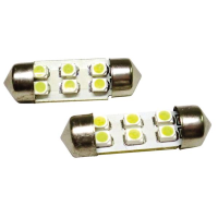 COPPIA LED 12 VOLT SILURO 31MM 6 SMD
