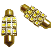 COPPIA LED 12 VOLT SILURO 36MM 9 SMD