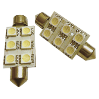 COPPIA LED 12 VOLT SILURO 41MM 6 SMD