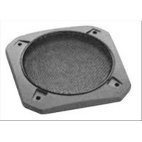 Coppia griglie 130 mm nere con rete