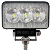 FARO DA LAVORO RETTANGOLARE ALTA LUMINOSITA', (1.000 lumen) 12/24 VOLT 3 LED DA 3 WATT