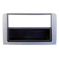 Mascherina doppio iso Lancia Musa 2009> - colore silver con cassettino