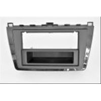 Mascherina doppio din Mazda 6 2008> - colore nero con cassettino