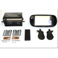 Kit doppio din Fiat 500,colore nero,completo di  bocchette dell'aria