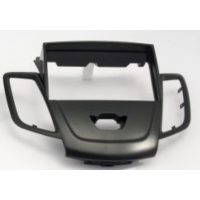 Mascherina doppio iso Ford Fiesta 2008 colore grigio scuro(senza cupola)