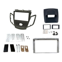 Kit doppio iso Ford Fiesta 2008 colore grigio metallizzato con cupola blu