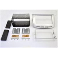 Kit doppio din Lancia Delta 2009> colore silver per auto senza navigatore originale,Con navigatore occorre acquistare i 4 pulsanti servizi in concessionaria