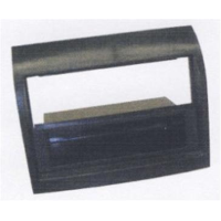 Mascherina doppio din Fiat Ducato 2011 , Peugeot Boxer 2014 colore nero lucido con cassetto per modelli usciti con autoradio originale