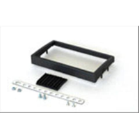 Kit doppio din SsangYong Kyron 2005> antracite- solo per veicoli senza autoradio OEM (necessita di accessorio originale)